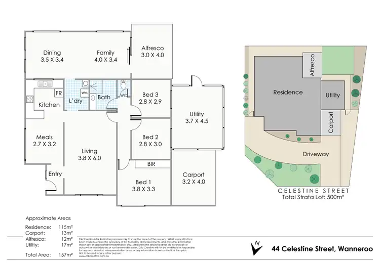 Floorplan of Homely house listing, 44 Celestine Street, Wanneroo WA 6065