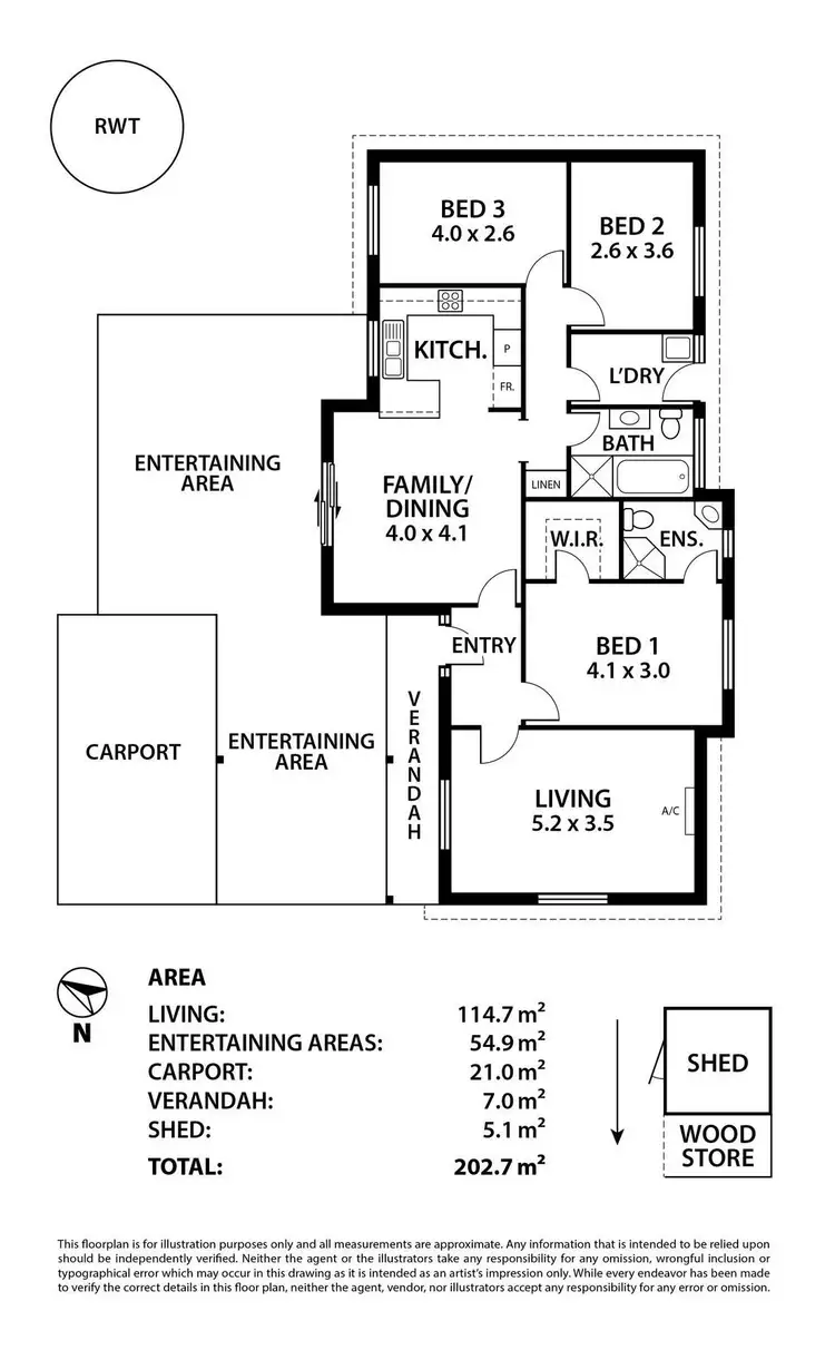Floorplan of Homely house listing, 3/5A Marchant Road, Strathalbyn SA 5255