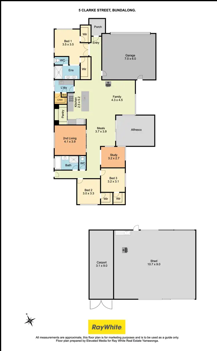 Floorplan of Homely house listing, 5 Clarke Street, Bundalong VIC 3730