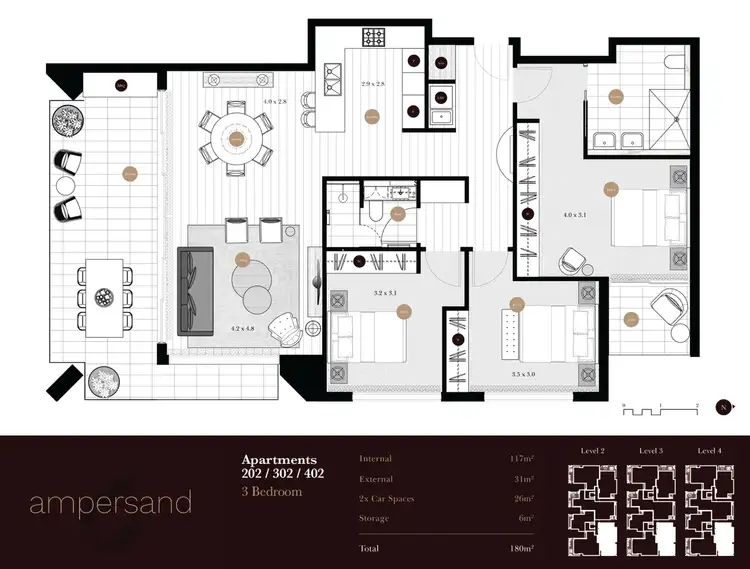 Floorplan of Homely apartment listing, 402/23-29 Gilroy Road, Turramurra NSW 2074