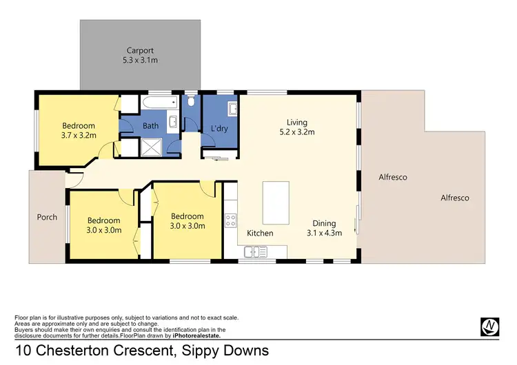 Floorplan of Homely house listing, 10 Chesterton Crescent, Sippy Downs QLD 4556