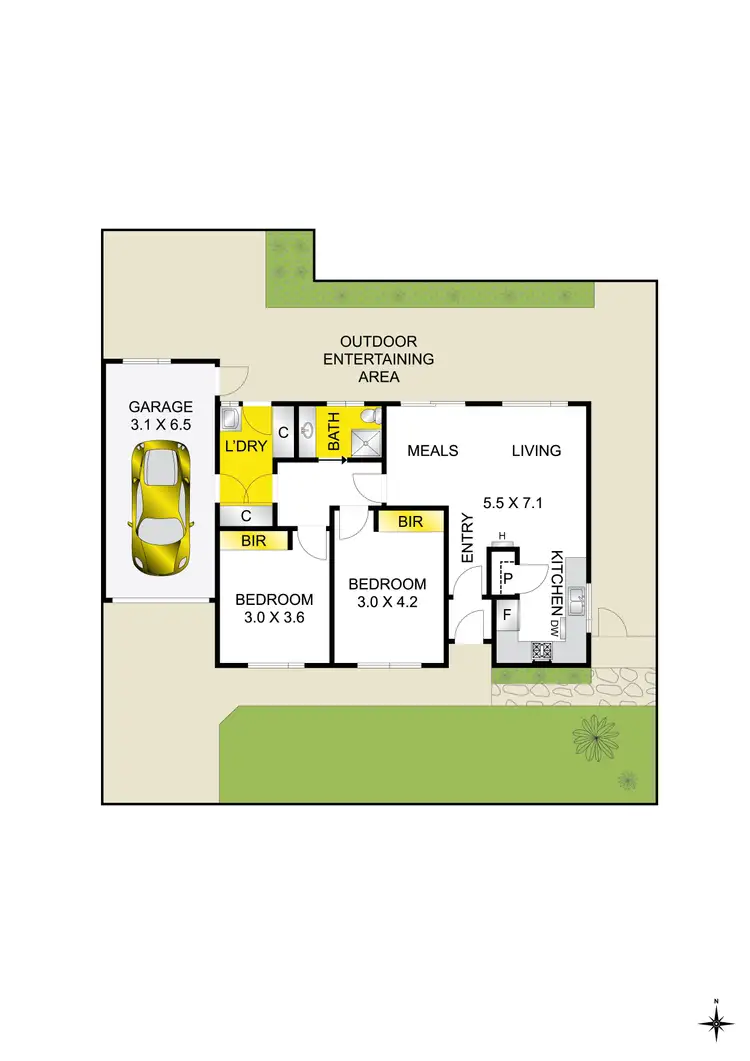Floorplan of Homely unit listing, 24 Watson Avenue, Belmont VIC 3216