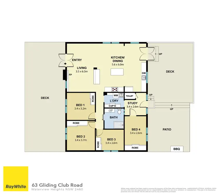 Floorplan of Homely house listing, 63 Gliding Club Road, Waterview Heights NSW 2460