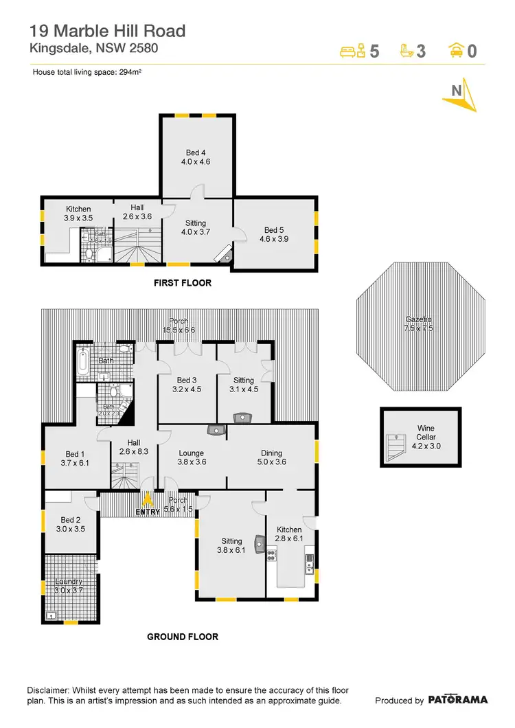 Floorplan of Homely rural property listing, 19 Marble Hill Road, Goulburn NSW 2580