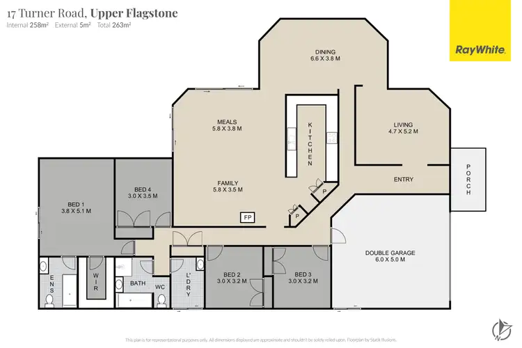 Floorplan of Homely rural property listing, 17 Turner Road, Upper Flagstone QLD 4344