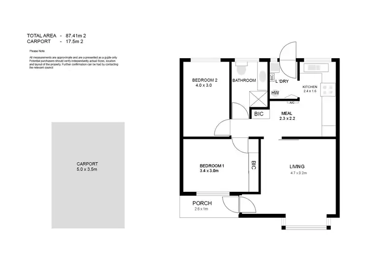 Floorplan of Homely unit listing, 3/11 Ozone Street, Alberton SA 5014