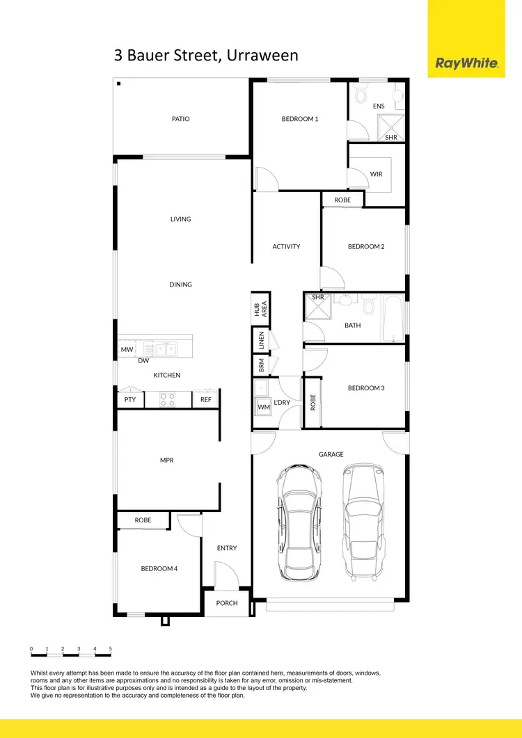 Floorplan of Homely house listing, 3 Bauer Street, Urraween QLD 4655
