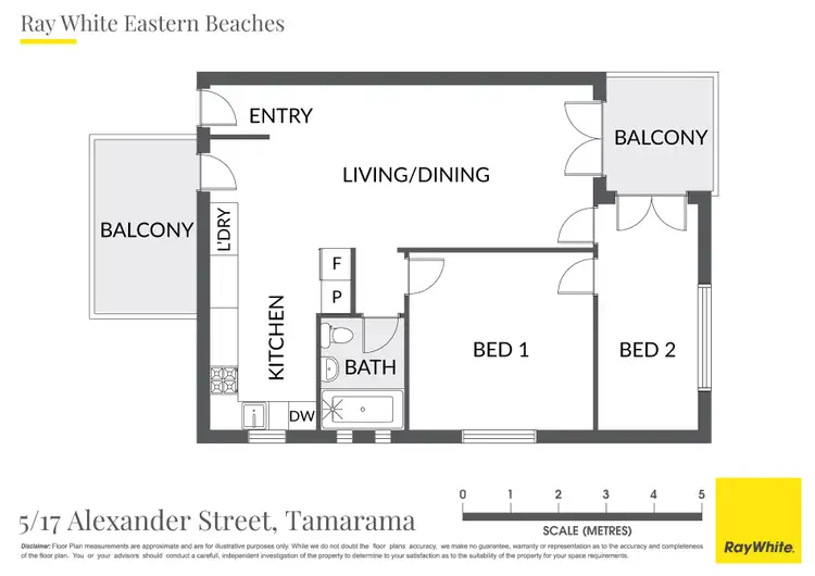Floorplan of Homely apartment listing, 5/17 Alexander Street, Tamarama NSW 2026