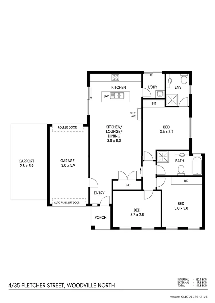Floorplan of Homely house listing, 4/35 Fletcher Street, Woodville North SA 5012