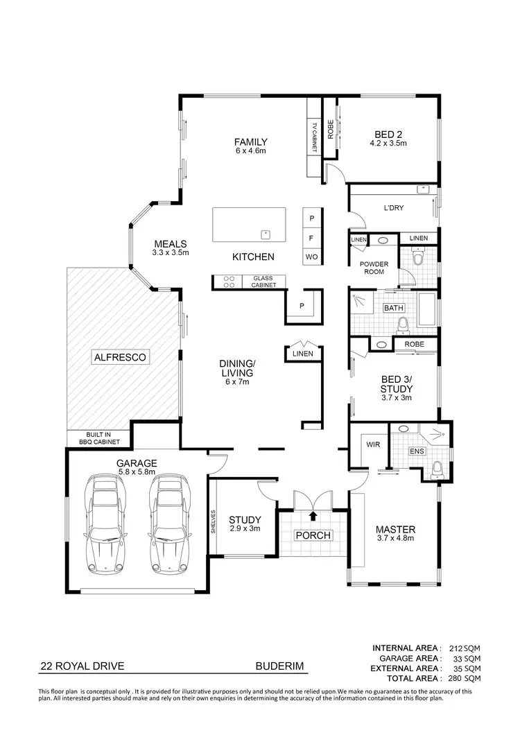 Floorplan of Homely house listing, 22 Royal Drive, Buderim QLD 4556