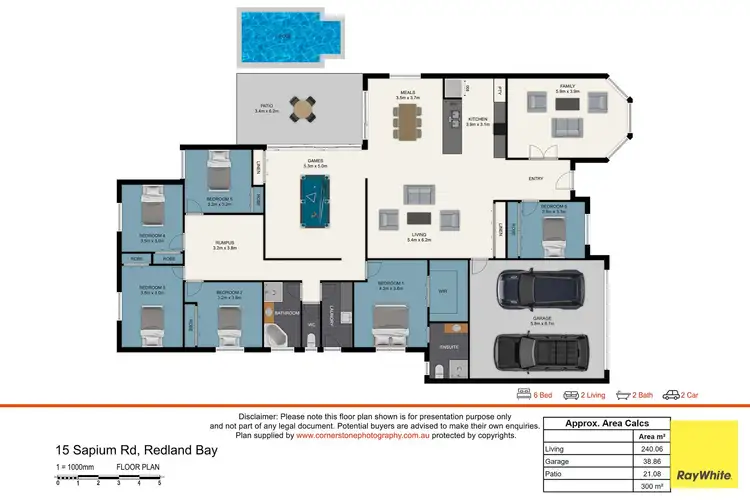 Floorplan of Homely house listing, 15 Sapium Road, Redland Bay QLD 4165