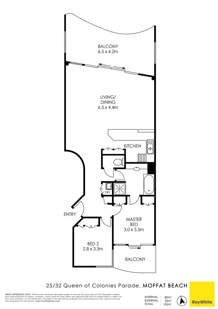 Floorplan of Homely unit listing, Unit 25/32 Queen of Colonies Parade, Moffat Beach QLD 4551