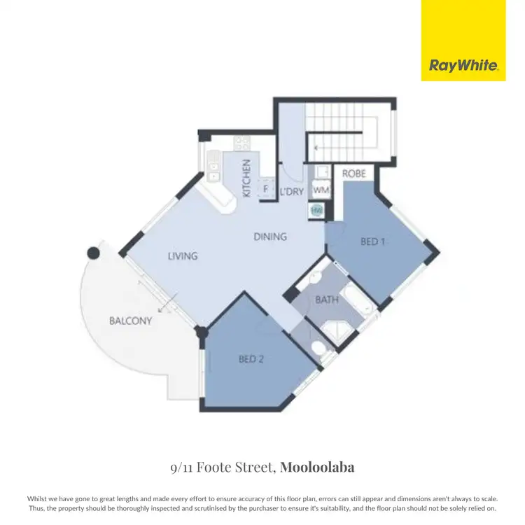 Floorplan of Homely unit listing, 9/11 Foote Street, Mooloolaba QLD 4557