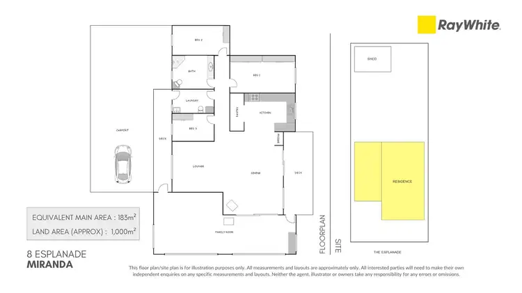 Floorplan of Homely house listing, 8 Esplanade, Miranda SA 5700