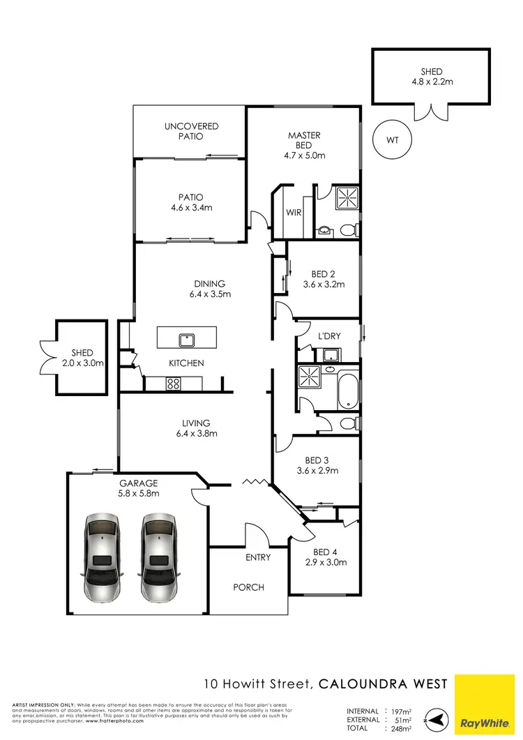 Floorplan of Homely house listing, 10 Howitt Street, Caloundra West QLD 4551
