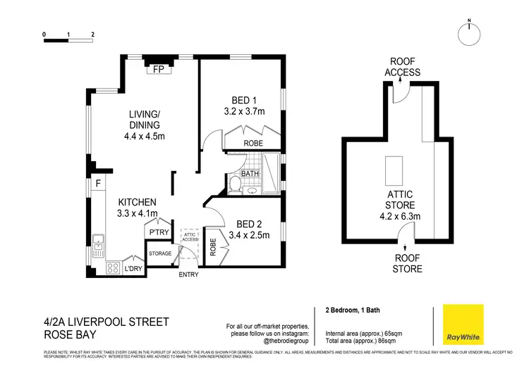Floorplan of Homely apartment listing, 4/2A Liverpool Street, Rose Bay NSW 2029