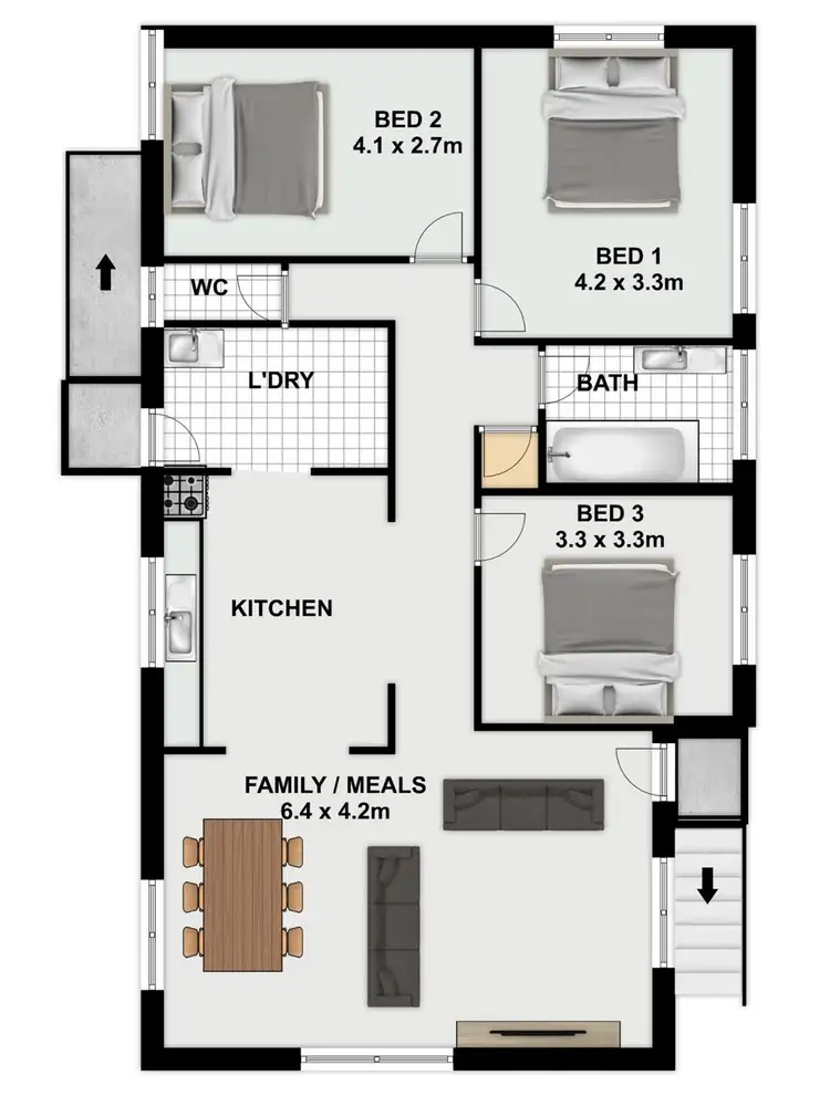 Floorplan of Homely house listing, 12 Bluebird Avenue, Ellen Grove QLD 4078
