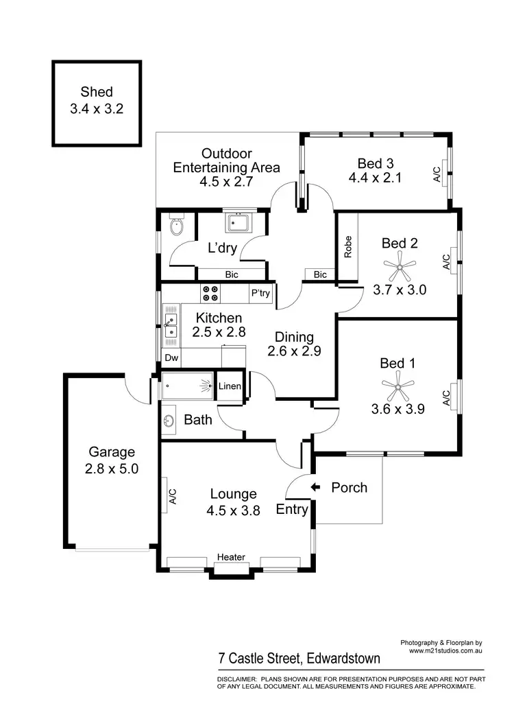 Floorplan of Homely house listing, 7 Castle Street, Edwardstown SA 5039