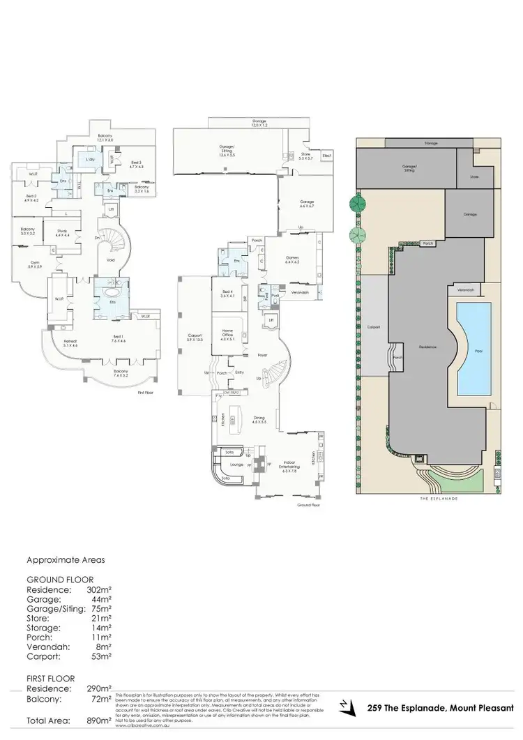 Floorplan of Homely house listing, 259 The Esplanade, Mount Pleasant WA 6153