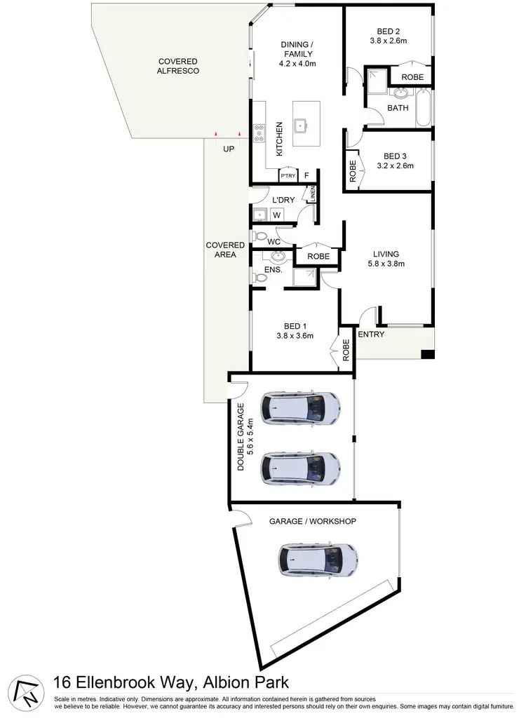 Floorplan of Homely house listing, 16 Ellenbrook Way, Albion Park NSW 2527