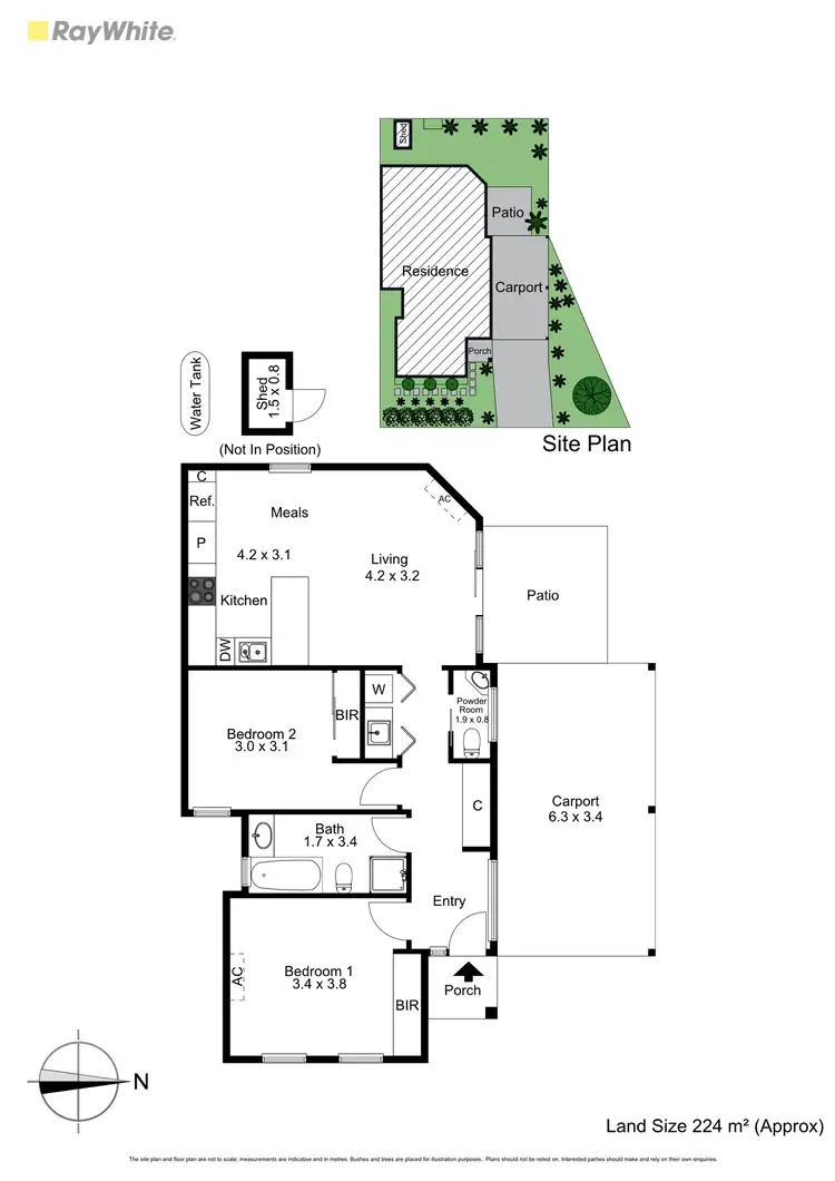 Floorplan of Homely unit listing, 1 Beckenham Place, Langwarrin VIC 3910