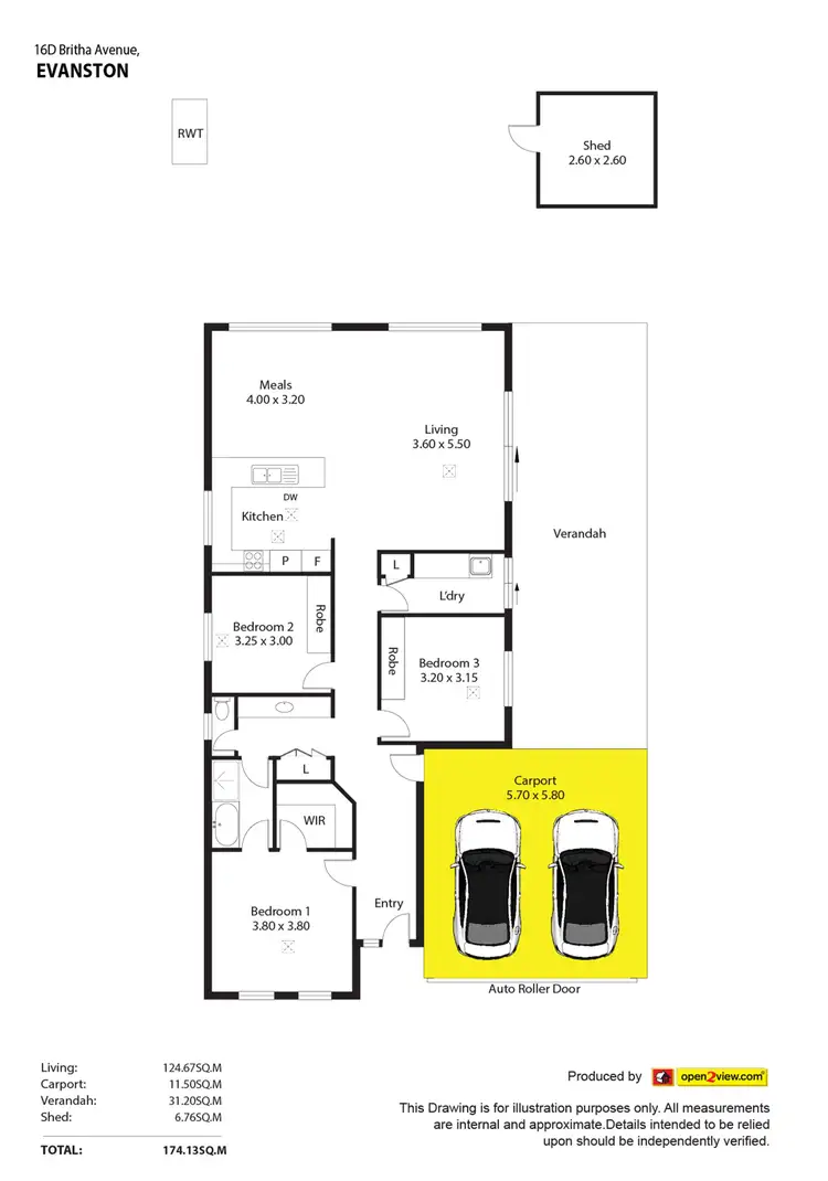 Floorplan of Homely house listing, 16D Britha Avenue, Evanston SA 5116