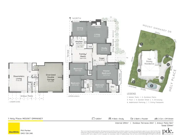 Floorplan of Homely house listing, 1 Hely Place, Mount Ommaney QLD 4074
