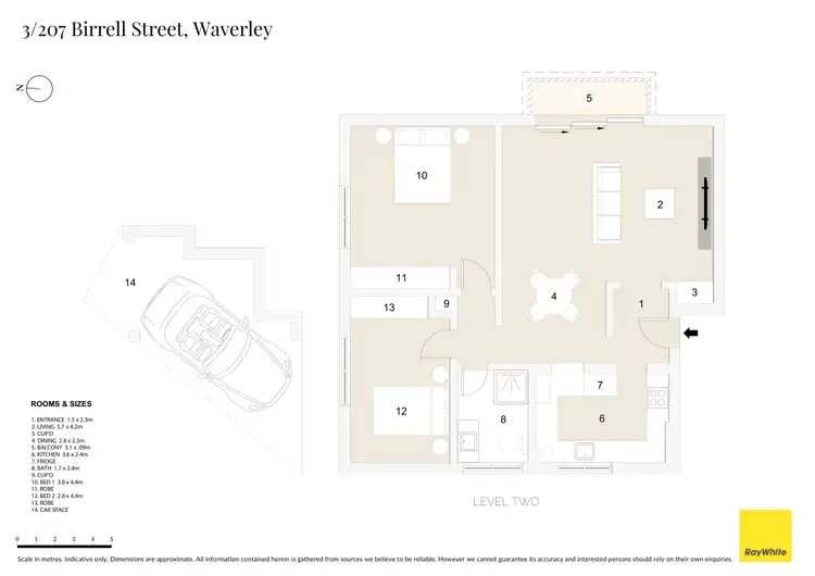 Floorplan of Homely apartment listing, 3/207 Birrell Street, Waverley NSW 2024