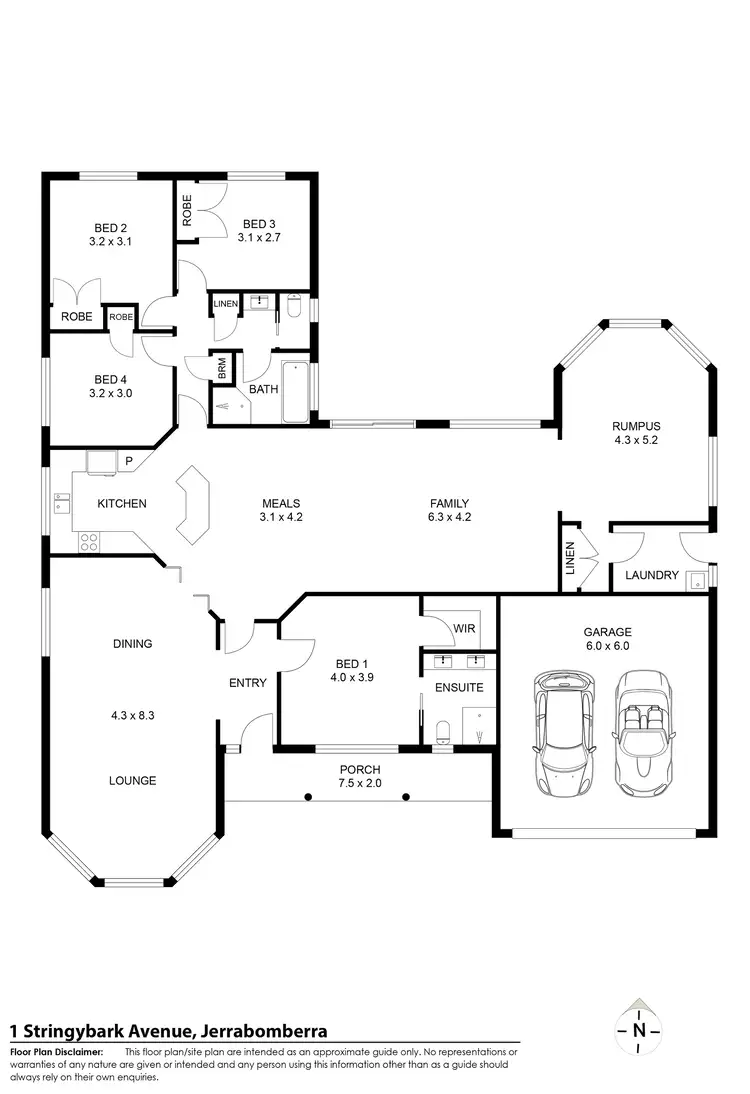 Floorplan of Homely house listing, 1 Stringybark Drive, Jerrabomberra NSW 2619