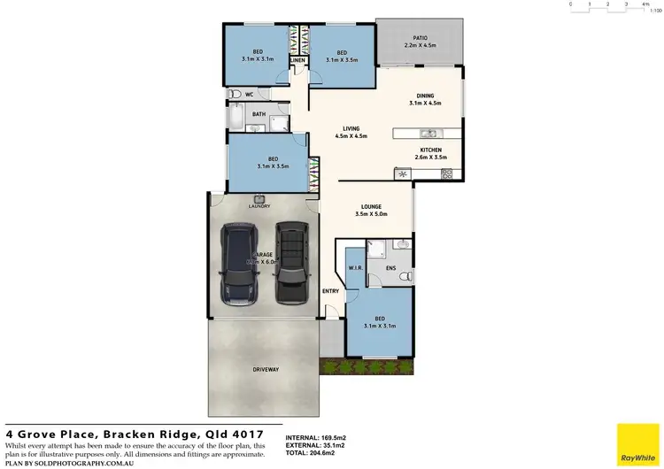 Floorplan of Homely house listing, 4 Grove Place, Bracken Ridge QLD 4017