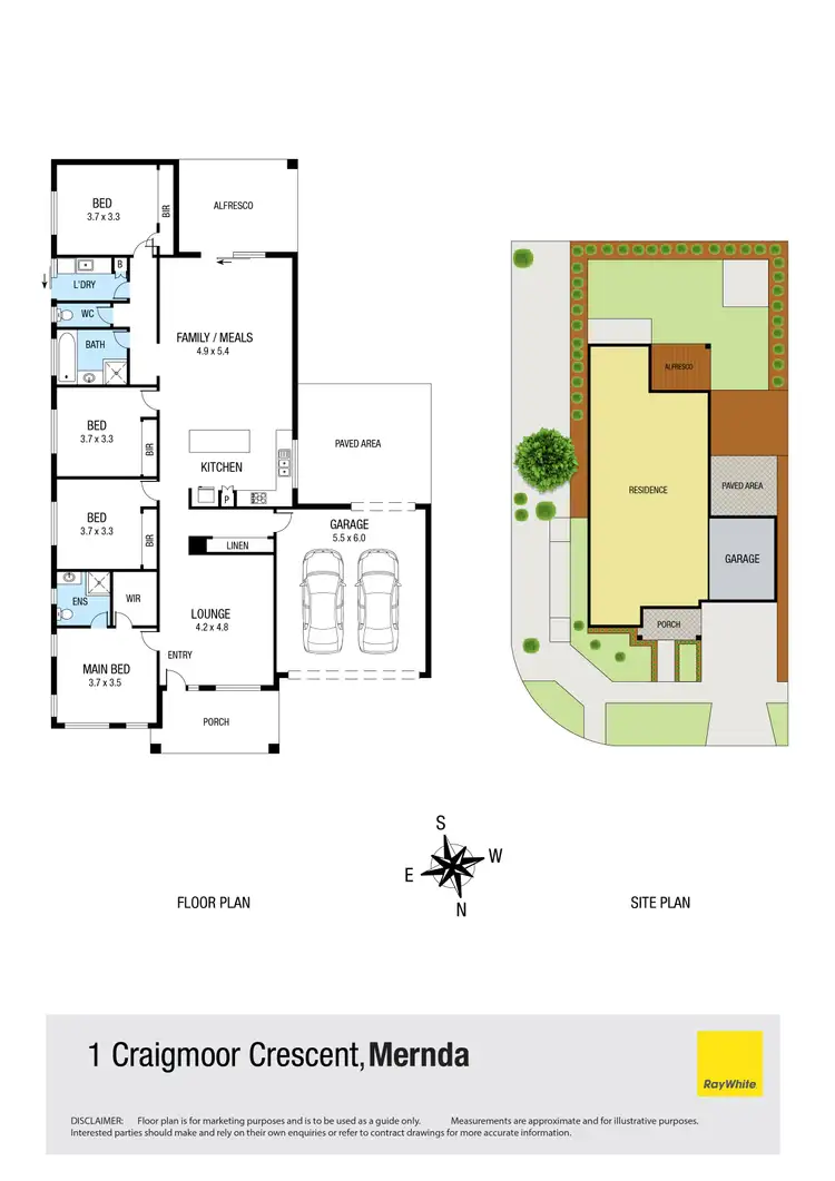Floorplan of Homely house listing, 1 Craigmoor Crescent, Mernda VIC 3754