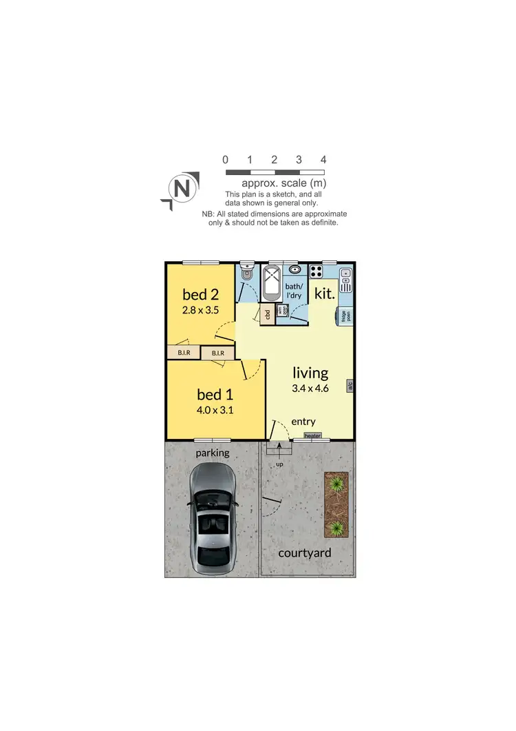 Floorplan of Homely unit listing, 3/38 Kelvinside Road, Noble Park VIC 3174