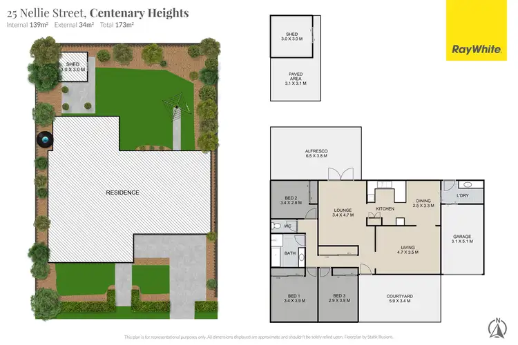 Floorplan of Homely house listing, 25 Nellie Street, Centenary Heights QLD 4350