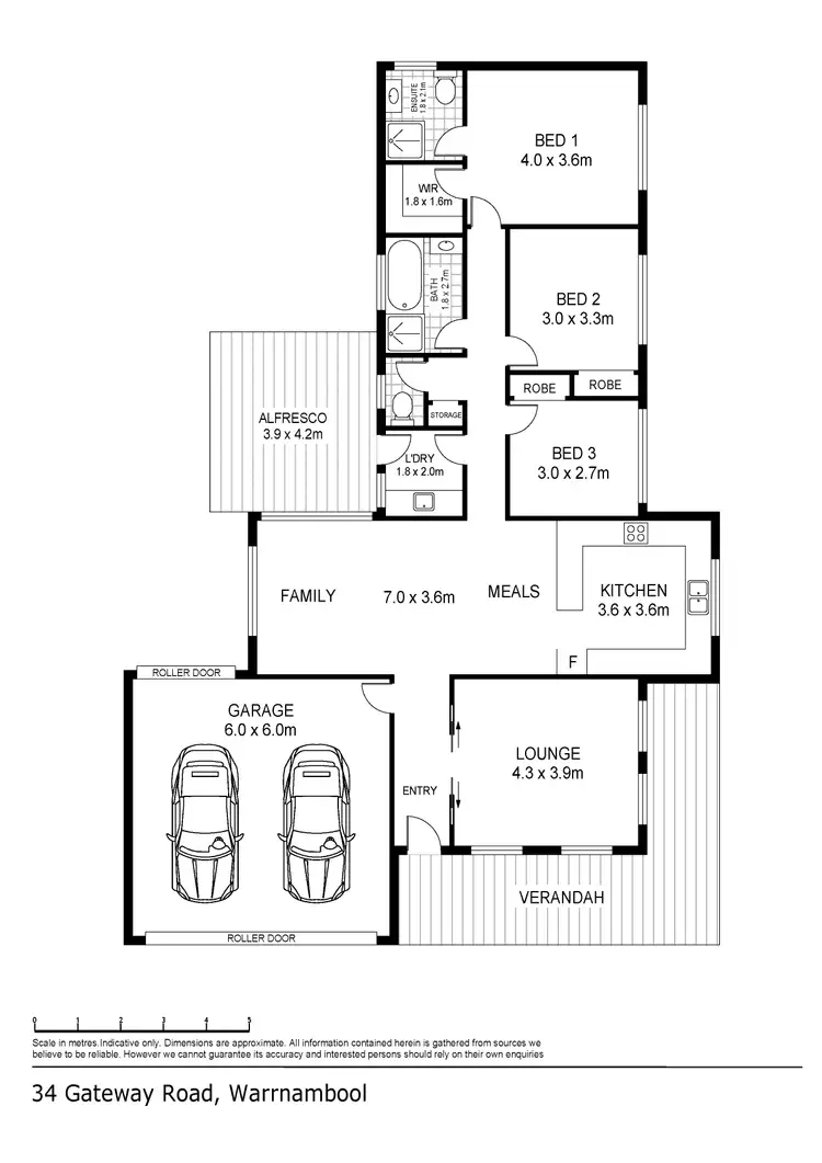 Floorplan of Homely house listing, 34 Gateway Road, Warrnambool VIC 3280