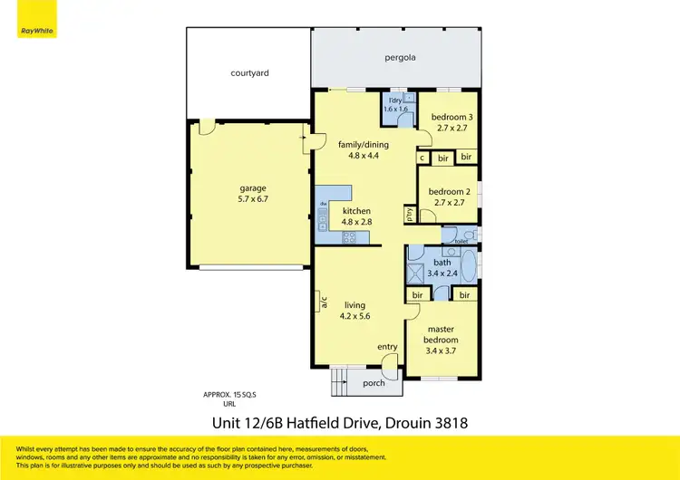 Floorplan of Homely unit listing, 12/6B Hatfield Drive, Drouin VIC 3818