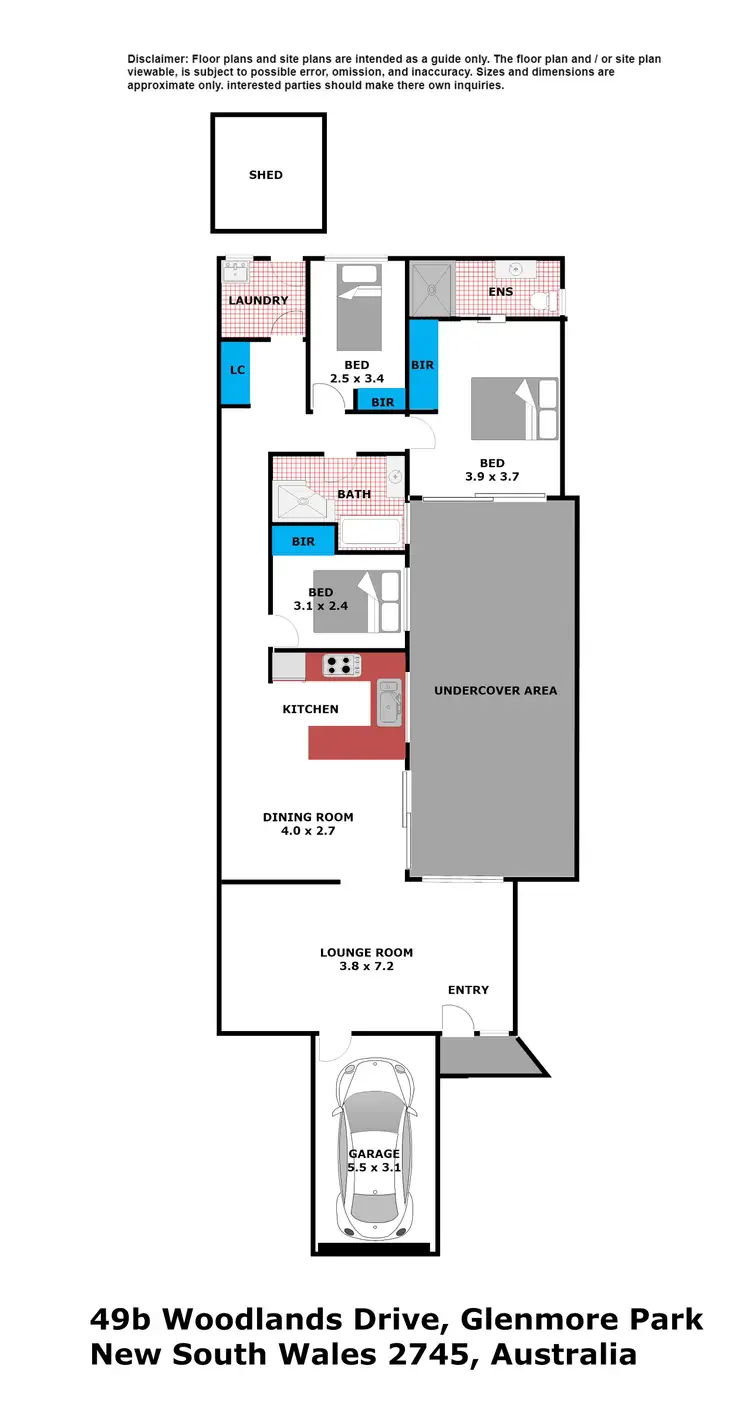 Floorplan of Homely house listing, 49B Woodlands Drive, Glenmore Park NSW 2745