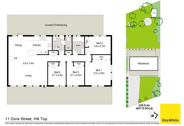 Floorplan of Homely house listing, 11 Dora Street, Hill Top NSW 2575
