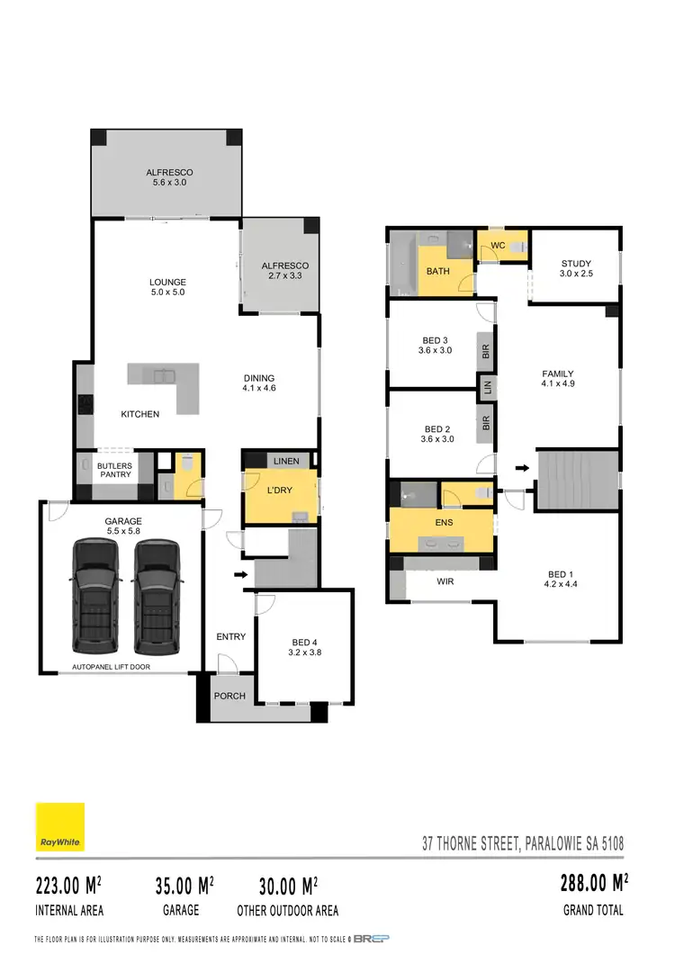 Floorplan of Homely house listing, 37 Thorne Street, Paralowie SA 5108