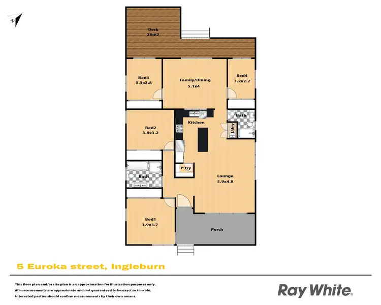 Floorplan of Homely house listing, 5 Euroka Street, Ingleburn NSW 2565
