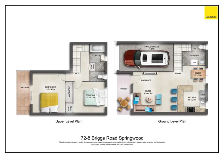 Floorplan of Homely unit listing, 72/8 Briggs Road, Springwood QLD 4127