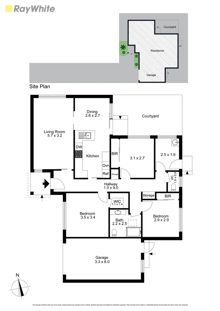 Floorplan of Homely unit listing, 2/10 Parker Street, Clayton VIC 3168