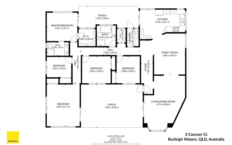 Floorplan of Homely house listing, 3 Courser Court, Burleigh Waters QLD 4220