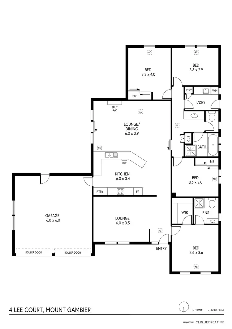 Floorplan of Homely house listing, 4 Lee Court, Mount Gambier SA 5290