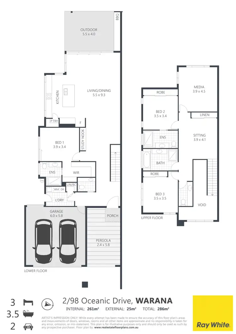 Floorplan of Homely house listing, 2/98 Oceanic Drive, Warana QLD 4575