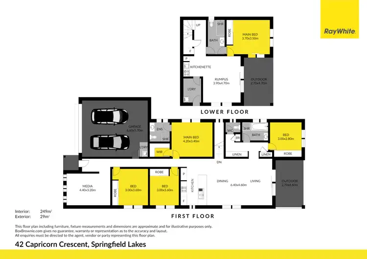 Floorplan of Homely house listing, 42 Capricorn Crescent, Springfield Lakes QLD 4300
