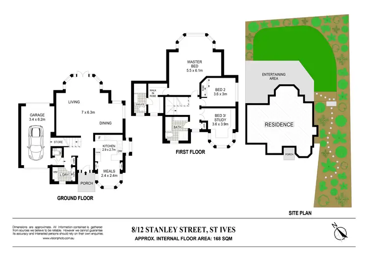Floorplan of Homely townhouse listing, 8/12 Stanley Street, St Ives NSW 2075