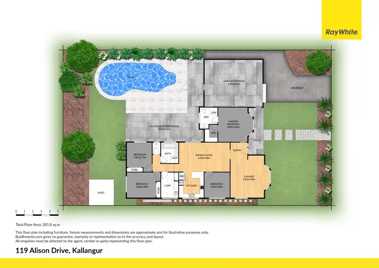 Floorplan of Homely house listing, 119 Allison Drive, Kallangur QLD 4503
