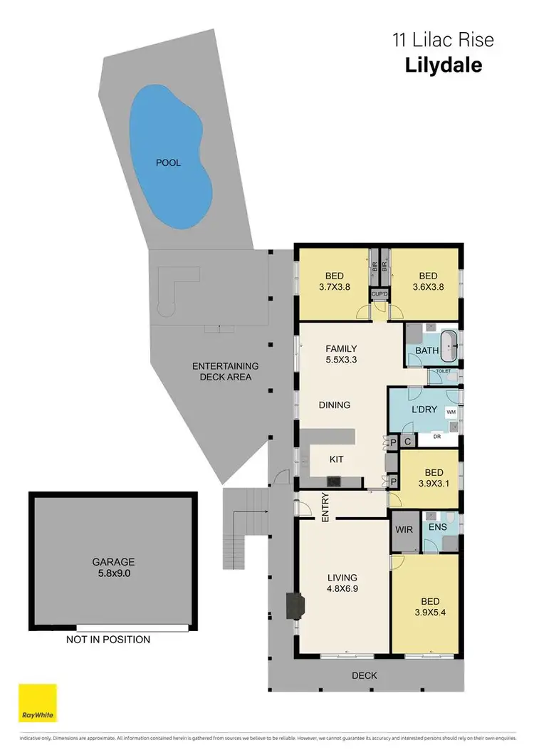 Floorplan of Homely house listing, 11 Lilac Rise, Lilydale VIC 3140