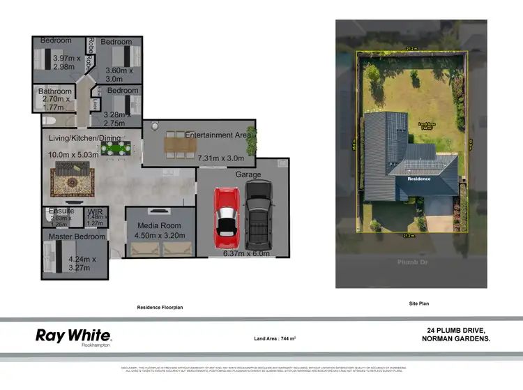 Floorplan of Homely house listing, 24 Plumb Drive, Norman Gardens QLD 4701