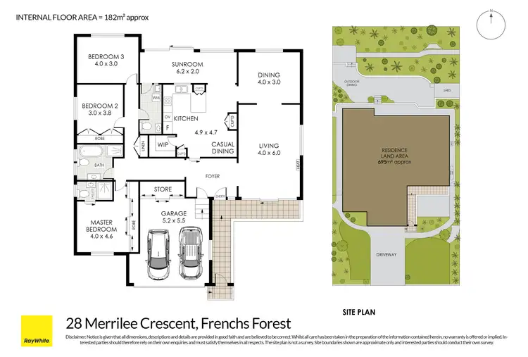 Floorplan of Homely house listing, 28 Merrilee Crescent, Frenchs Forest NSW 2086